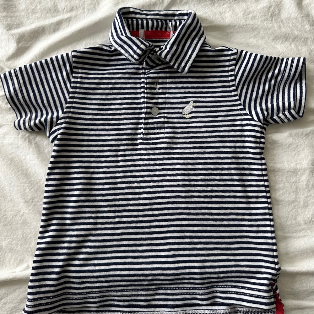 Boys 2T Beaufort Bonnet Company 2 toddler navy blue polo shirt